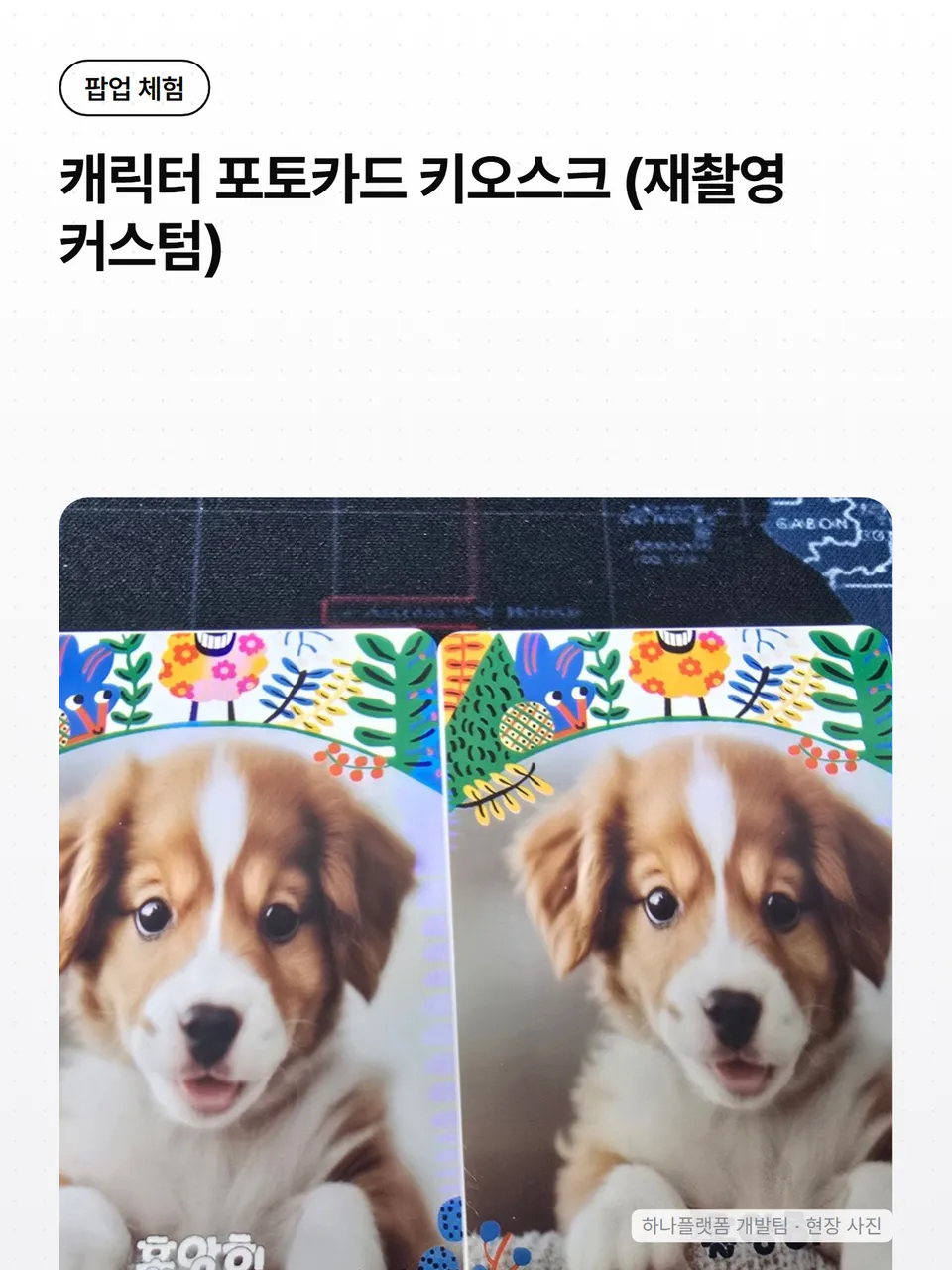 캐릭터 포토카드 키오스크 (재촬영 커스텀) 썸네일
