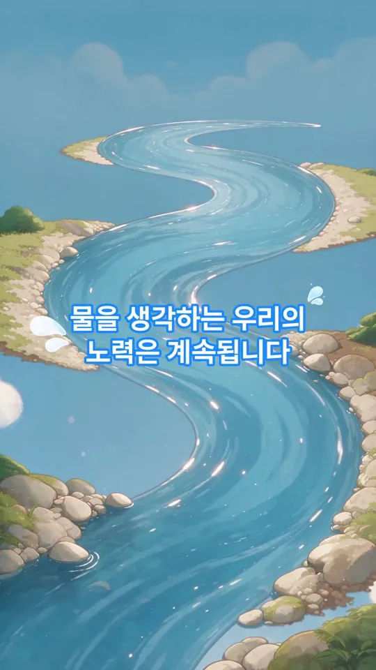 물길 영상 — 이어지는 물길 장면
